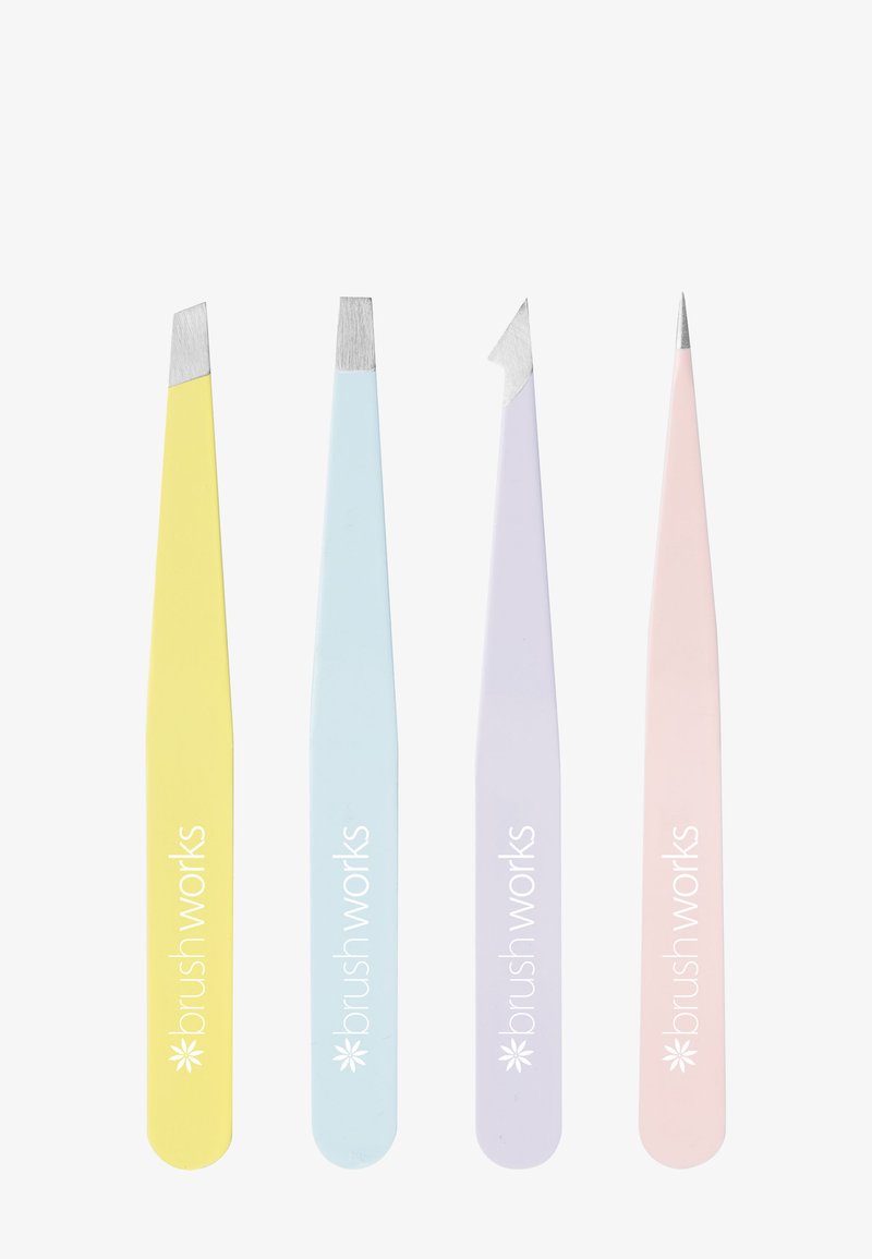 Brushworks - BRUSHWORKS 4 PIECE COMBINATION TWEEZER SET - Pinceau maquillage - multi-coloured, Agrandir