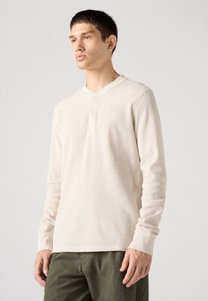 THERMAL HENLEY - T-shirt à manches longues - rainy day
