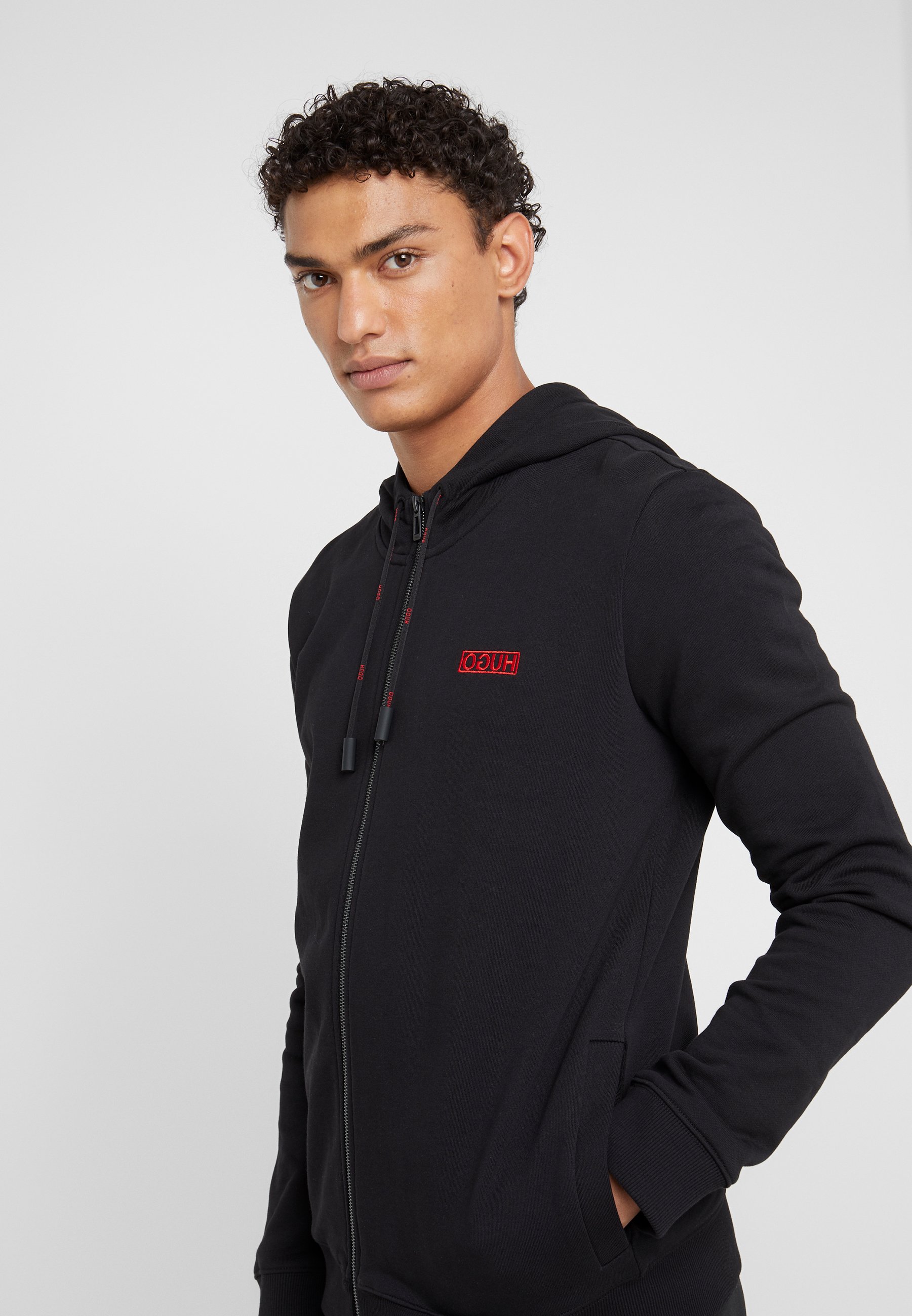 hugo daple full zip moletom com capuz