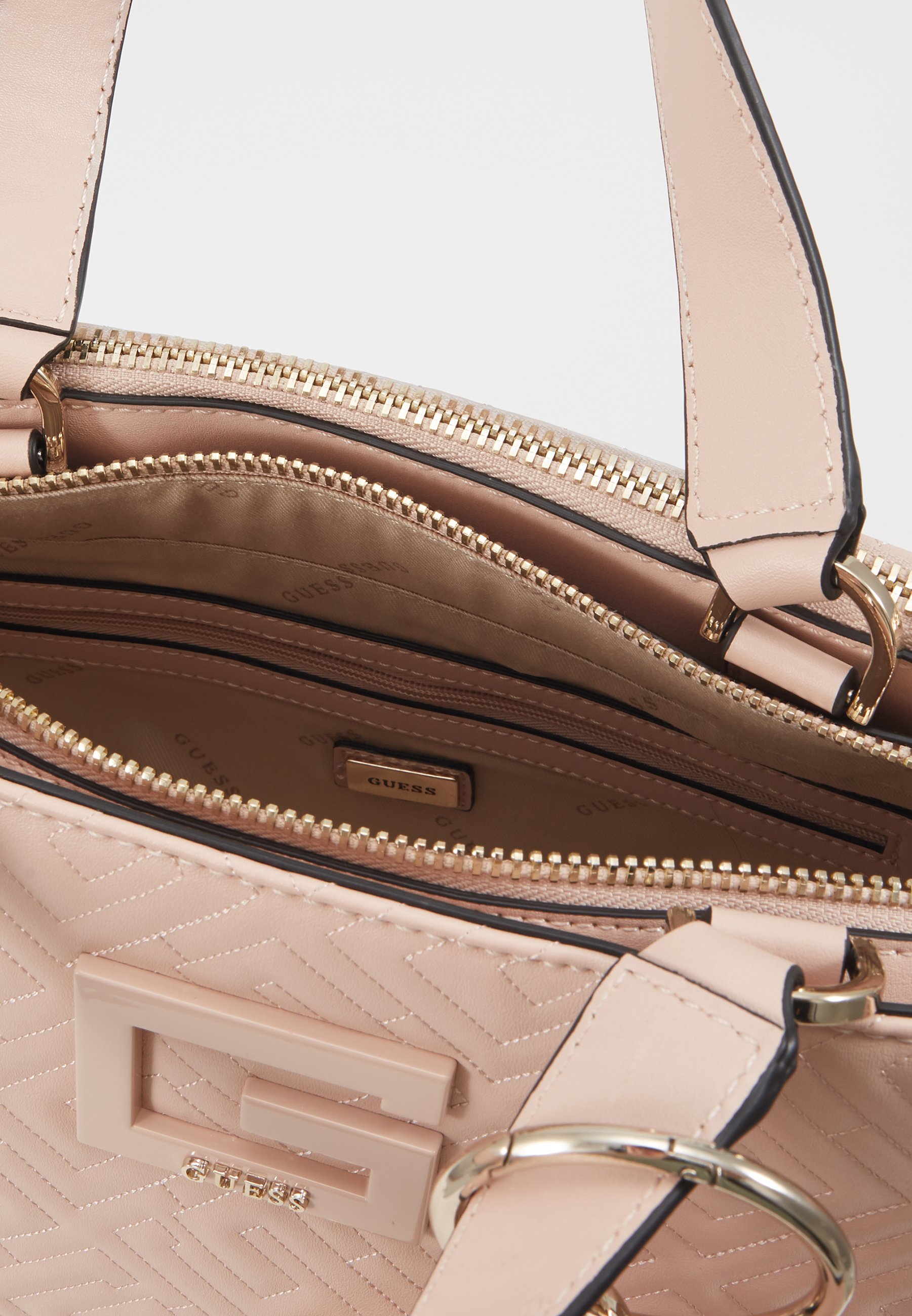 Guess JANAY SMALL SOCIETY SATCHEL SET Håndveske rosewood Guess JANAY SMALL SOCIETY SATCHEL SET Håndveske rosewood
