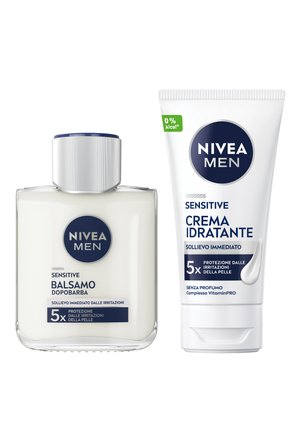 NIVEA MEN SENSITIVE CREMA IDRATANTE 75 ML E BALSAMO DOPOBARBA 100 ML - Kit skincare
