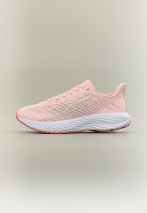 Mizuno ENERZY RIDER JR UNISEX - Cestná bežecká obuv - pinkesque/silver-coloured