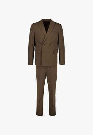 Junk De Luxe, JUNK DE LUXE FINE TWILL STRETCH SUIT - Suit - deep brown