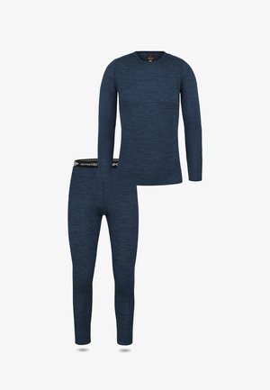 normani Outdoor Sports RWS MERINO Pullover Merino Unterhose SET - Unterhose lang - navy