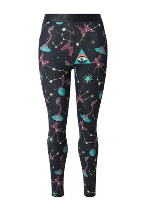 CELESTIAL PRINT SPORT - Tights - black