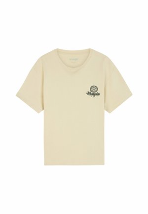Wrangler, VINTAGE TEE - T-shirt con stampa - almond milk