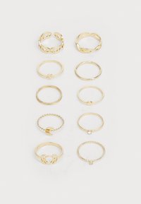 10 PACK - Ringe - gold-coloured