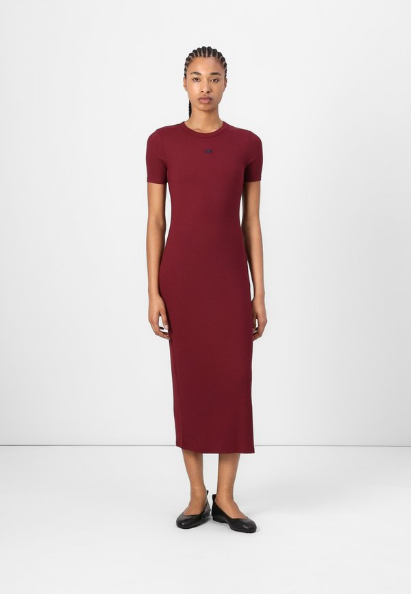 Jersey dress - deep rouge
