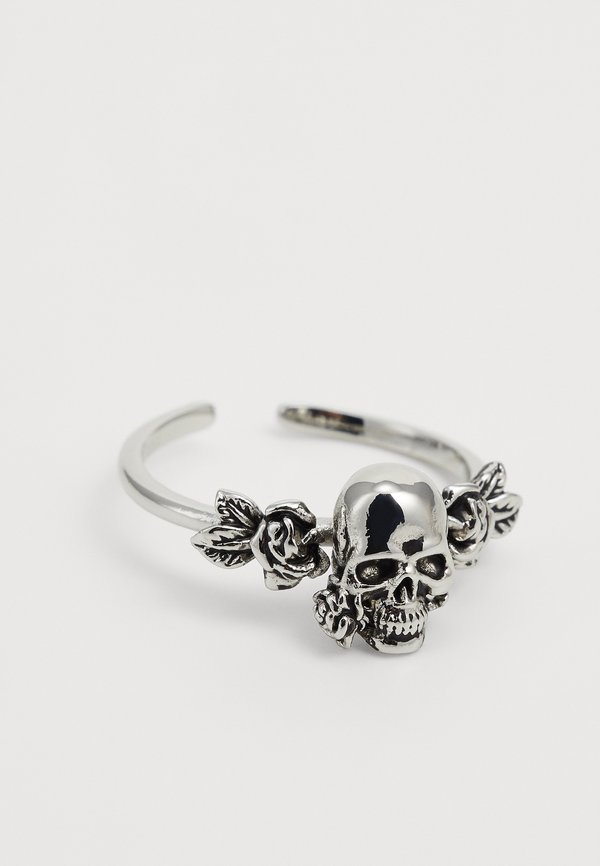 SKULL & ROSE FLOWER CUSTOM-CAST BAND UNISEX - Ring2