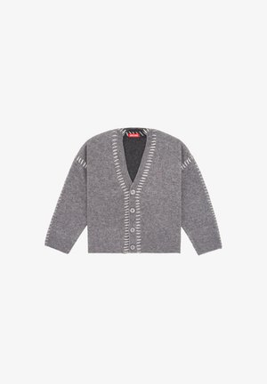 WRSTBHVR, WRSTBHVR CARDIGAN RISSO CARDIGAN - Gilet - gray melange