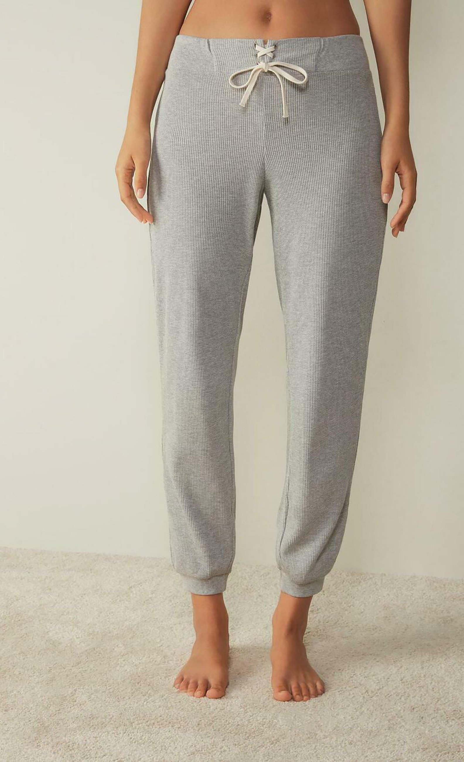Intimissimi Pantaloni del pigiama - mottled light grey, anthracite, light  grey/grigio chiaro screziato - Zalando