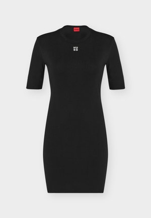 HUGO, NEMALY - T-Shirt-Kleid - black