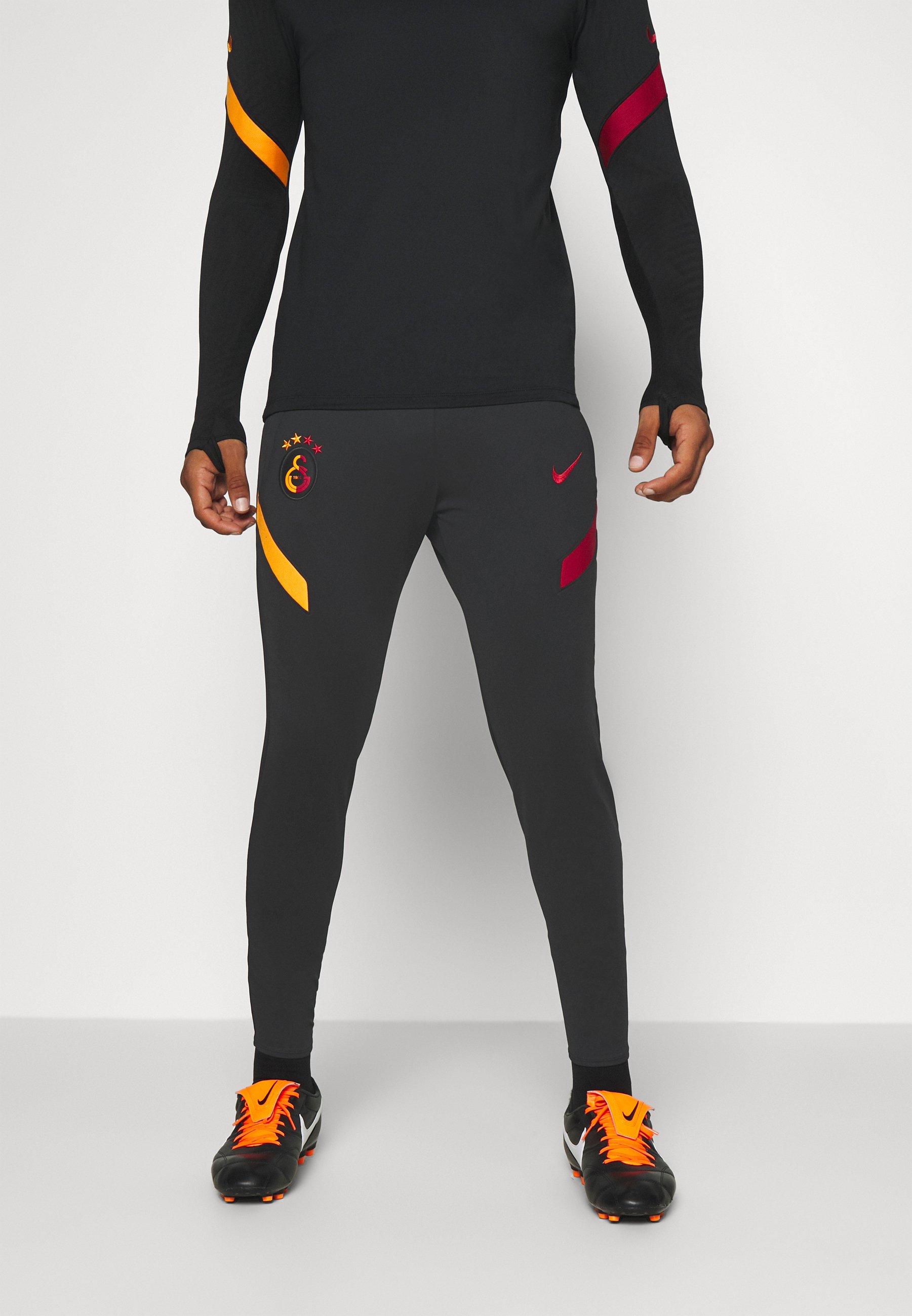 Nike Performance GALATASARAY ISTANBUL DRY PANT - Fanartikel - black/vivid  orange/pepper red/Zwart - Zalando.nl