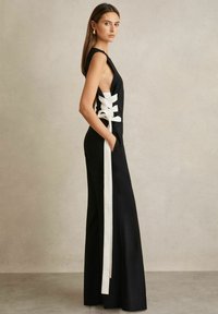 Reiss SIDE WIDE-LEG - Kezeslábas - navy/white