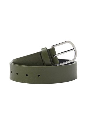 WITH BUCKLE - Bælter - dark dusty green