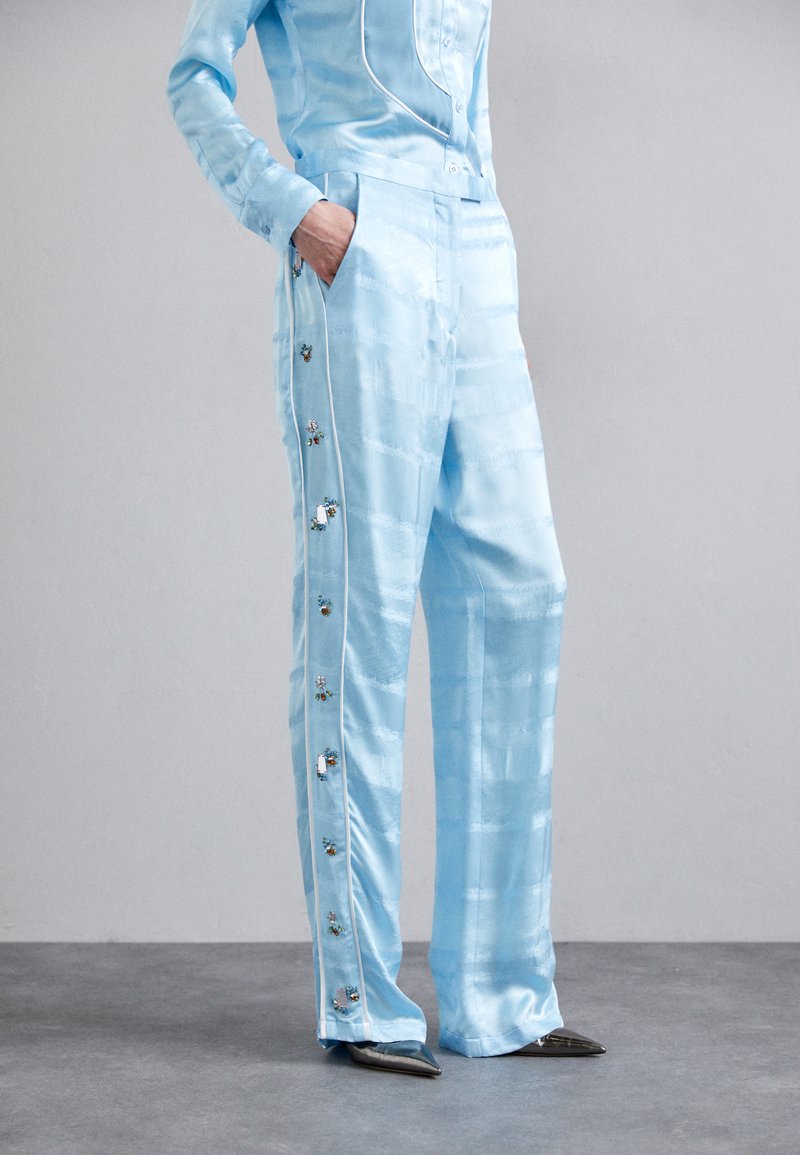 Ahluwalia EMBELLISHED TROUSER - Housut - blue