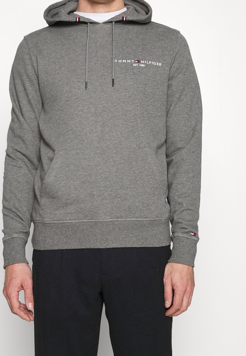 Tommy Hilfiger Jersey con capucha - mottled dark grey