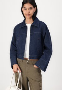 Object OBJBOLETTA JACKET - Teksajakk - dark blue denim