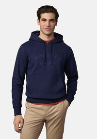 Hackett London HERITAGE  - Felpa con cappuccio - ink blue
