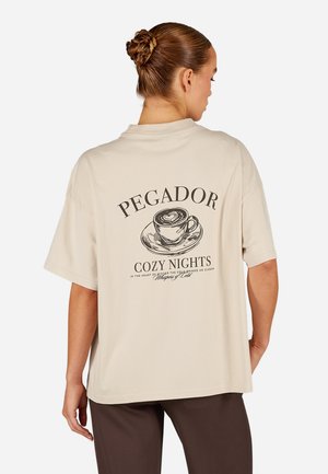 BARLETTA - Printtipaita - washed cozy beige