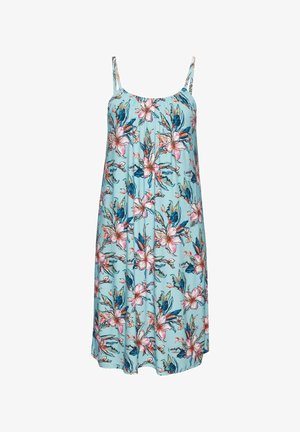 LASCANA, LASCANA MINIKLEID - Freizeitkleid - hellblau geblümt