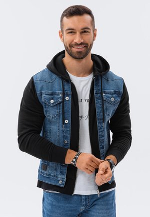 WITH HOOD  - Giacca di jeans - blue black
