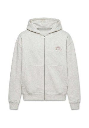 Pegador, Sudadera con cremallera - grau