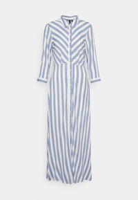 YAS YASSAVANNA LONG SHIRT DRESS - Maxikleid - black/ white stripes/schwarz