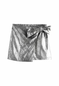 Next REGULAR FIT - BOW - Fustă petrecută - silver