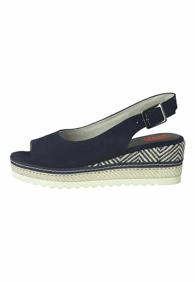 Jana Lodičky na vysokém podpatku - blue