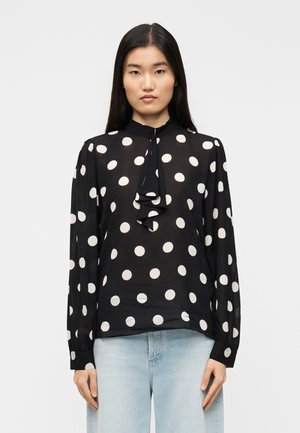 Blouse - black/white