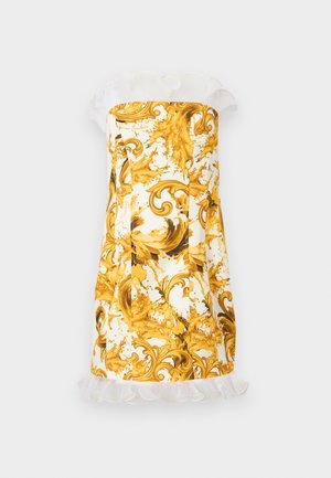 Versace Jeans Couture, WAVE PLISSE - Freizeitkleid - white/gold-coloured