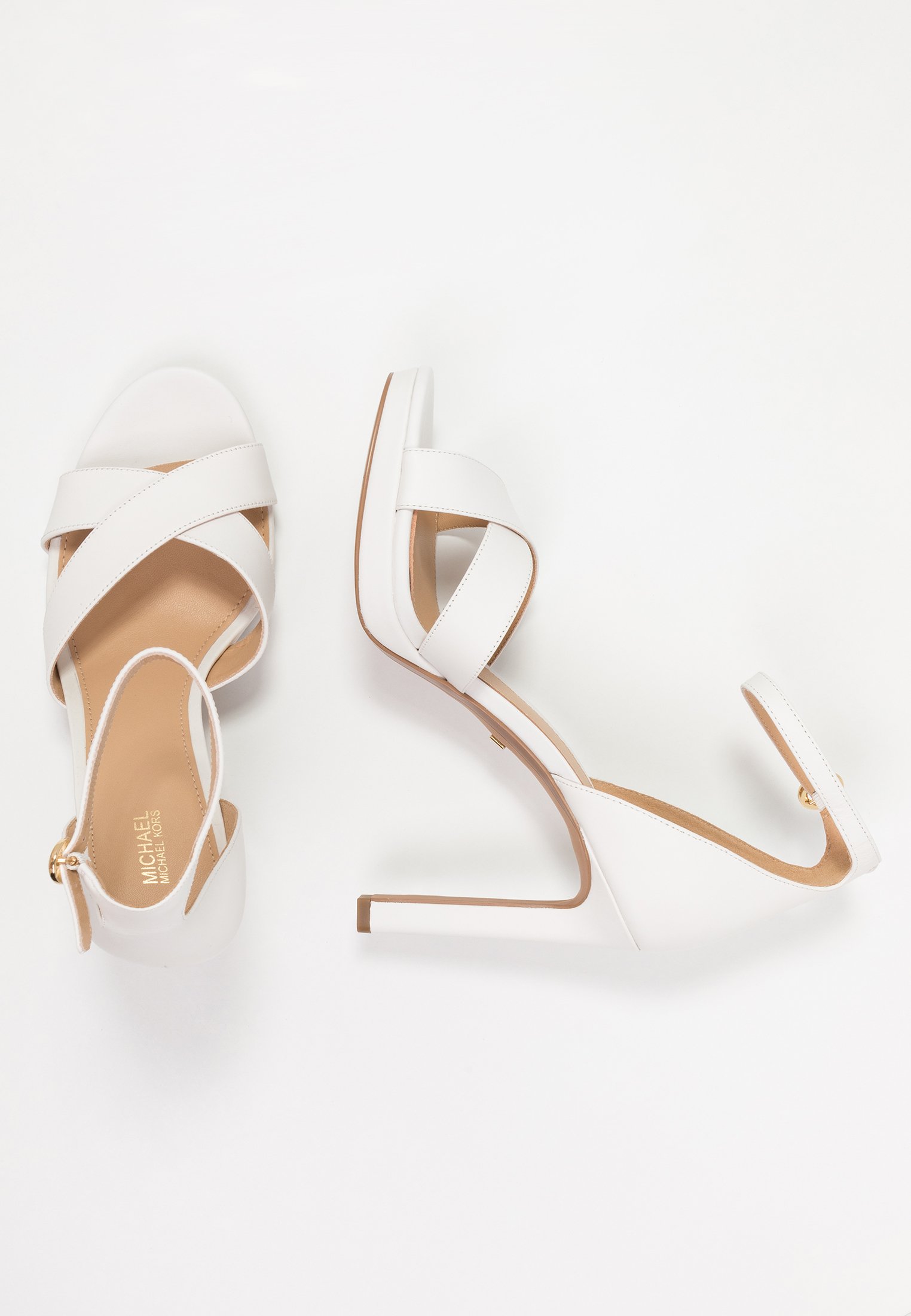 MICHAEL Michael Kors ALEXIA - Sandaler med høye hæler - optic white MICHAEL Michael Kors ALEXIA - Sandaler med høye hæler - optic white