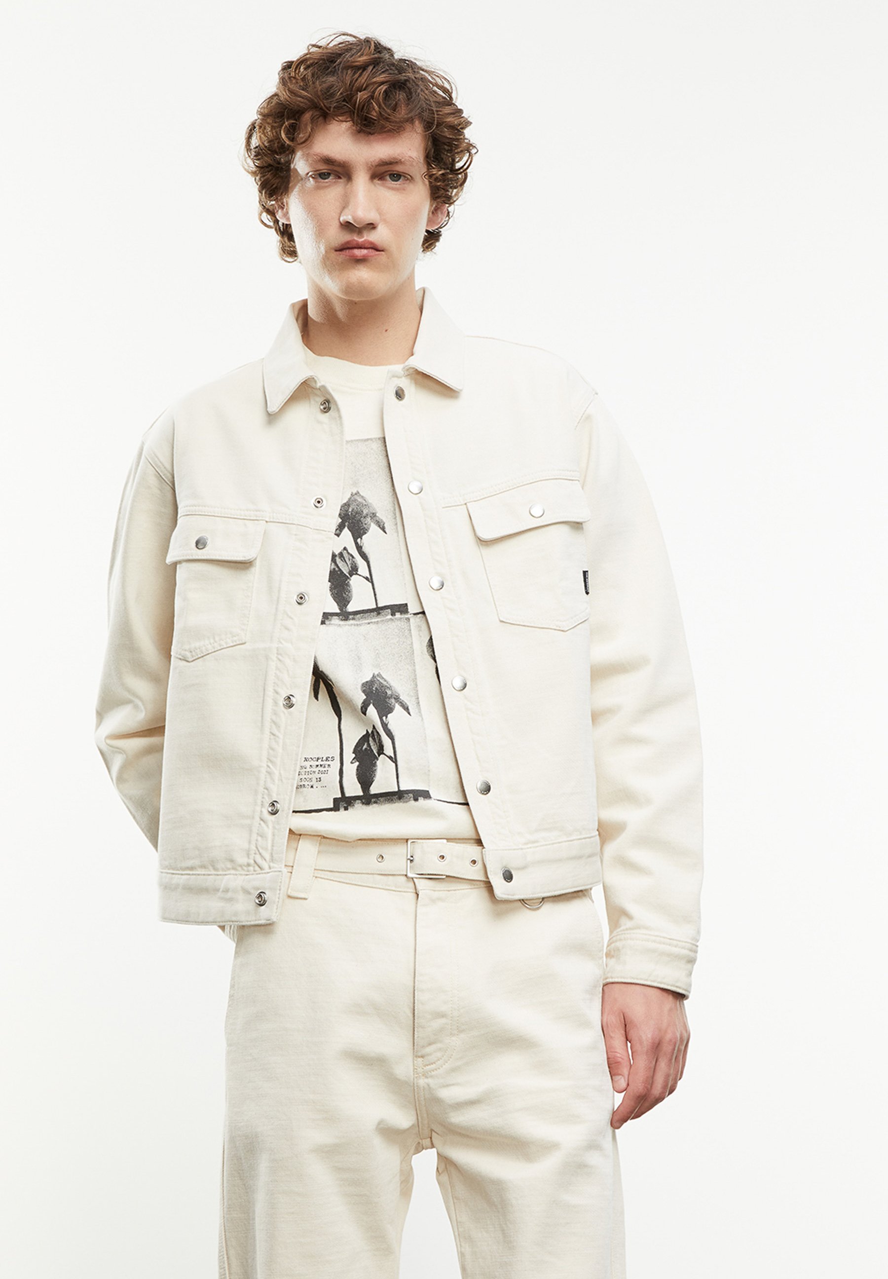 The Kooples À BOUTONS PRESSION Veste en jean natural The Kooples À BOUTONS PRESSION Veste en jean natural