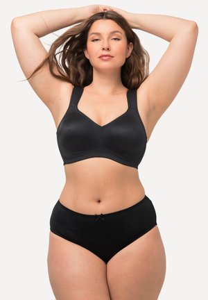 Ulla Popken, GROSSE GRÖSSEN 2-ER PACK, OHNE BÜGEL, VORGEFORMTE CUPS - Soutien-gorge invisible - black