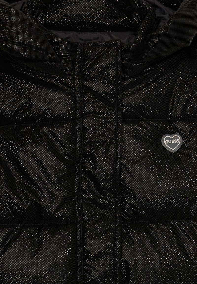 Guess HOODED LS PADDED PUFFER W ZIP Winter jacket jet black