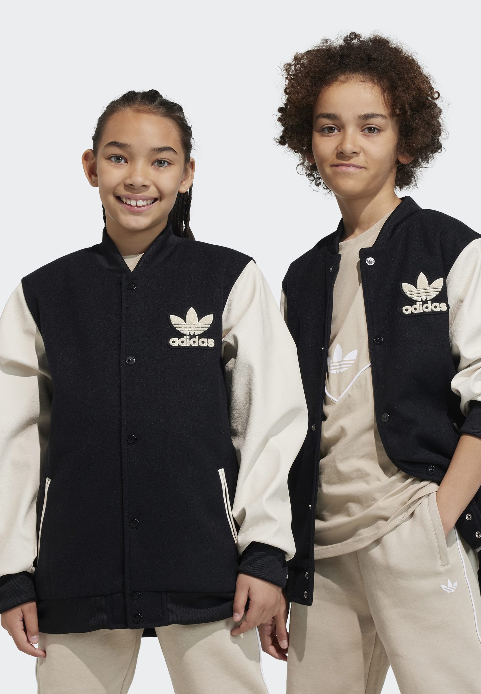 adidas black varsity jacket