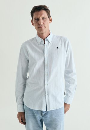 Scalpers, SCALPERS THIN JON BD SHIRT - Chemise - skyblue stripes