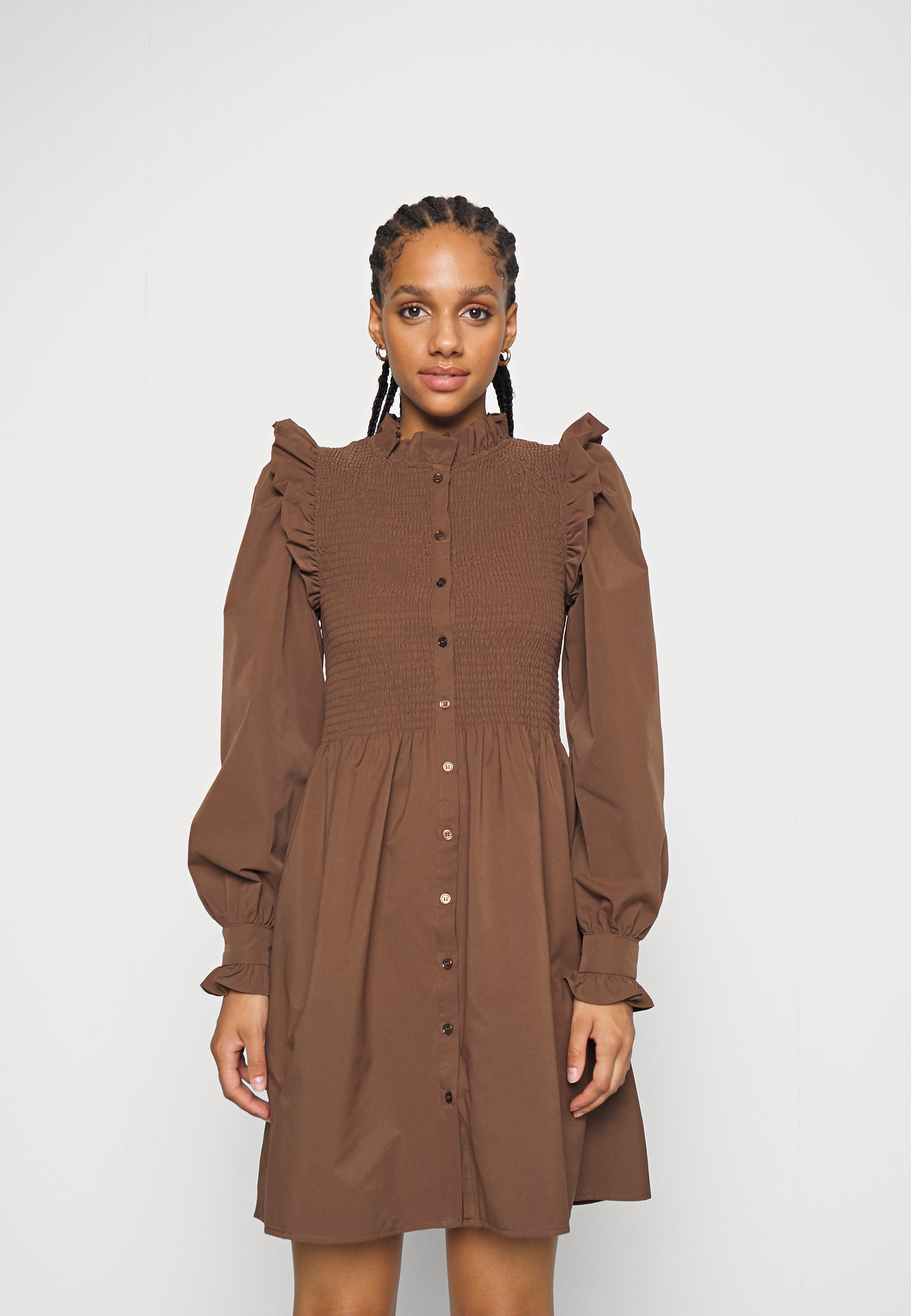 ONLY ONLASPEN SMOCK DRESS - Shirt dress - carafe/brown - Zalando.co.uk