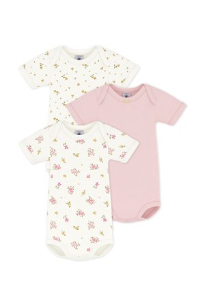 3 PACK  SHORT-SLEEVED FLORAL PRINT - Body - white pink multicolor