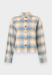 CROPPED OVERSIZED SHIRT - Skjortebluser - powder blue