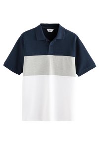 CHEST BLOCK STANDARD - Poloshirt - navy blue grey