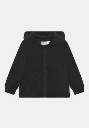 MINI ZIP HOOD - Felpa con zip - black