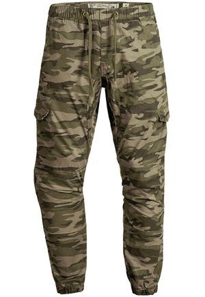 INDICODE JEANS LEVI - Cargohose - dark green