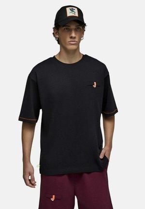 Saē, T-SHIRT AICHI BLACK HOMME - T-shirt basique - noir