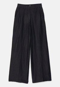 JANINE WIDE LEG PANT - Nohavice - black