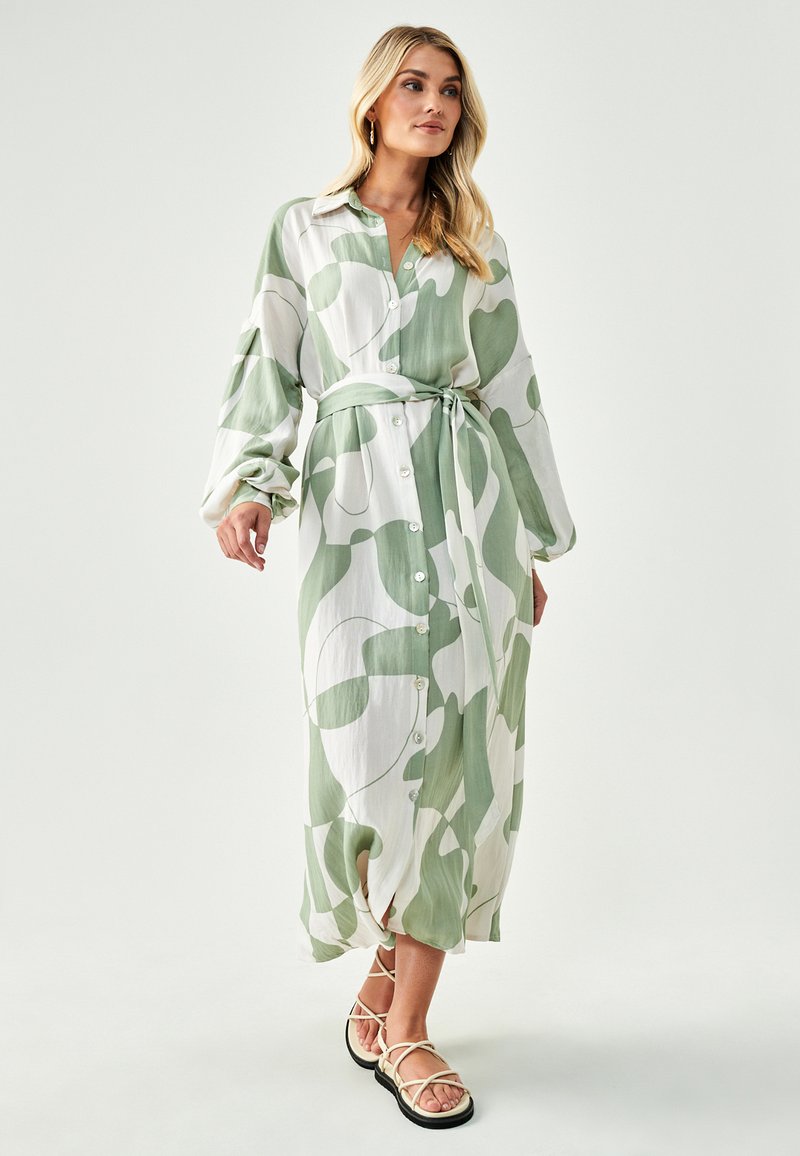 ST MRLO BIRMINGHAM - Dnevna haljina - sage geo print