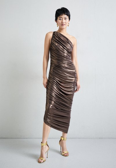 Norma Kamali DIANA GOWN - Trikotāžas kleita - chocolate