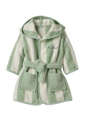 CAPSULE - Dressing gown - grün gestreift