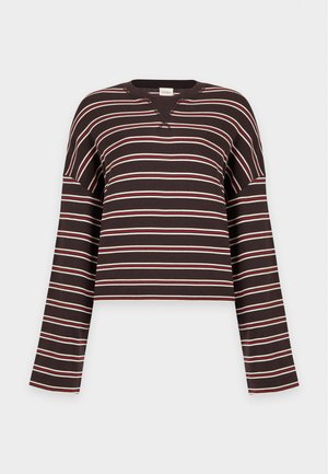 CLOSED, CREW NECK LONG SLEEVE STRIPED - Maglietta a manica lunga - ivory